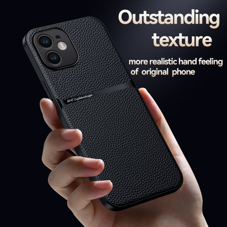 เคสโทรศัพท์หนังลิทชี่แม่เหล็กปกป้องเต็มรูปแบบกันกระแทก สำหรับ iPhone 11, สำหรับ iPhone 11 Pro, สำหรับ iPhone X / XS, สำหรับ iPhone XR, สำหรับ iPhone XS Max