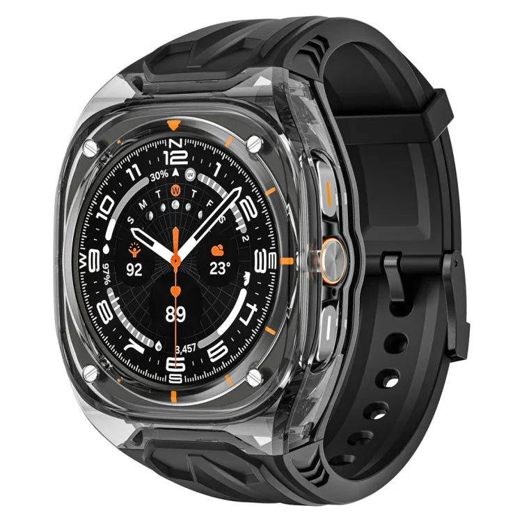 เคสสายรัดนาฬิกาฮาร์ดไฮบริด PC + TPU ดัดแปลง สำหรับ Samsung Galaxy Watch Ultra 47 มม. / Ultra 2025