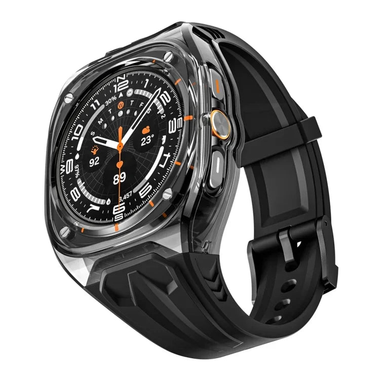 เคสสายรัดนาฬิกาฮาร์ดไฮบริด PC + TPU ดัดแปลง สำหรับ Samsung Galaxy Watch Ultra 47 มม. / Ultra 2025