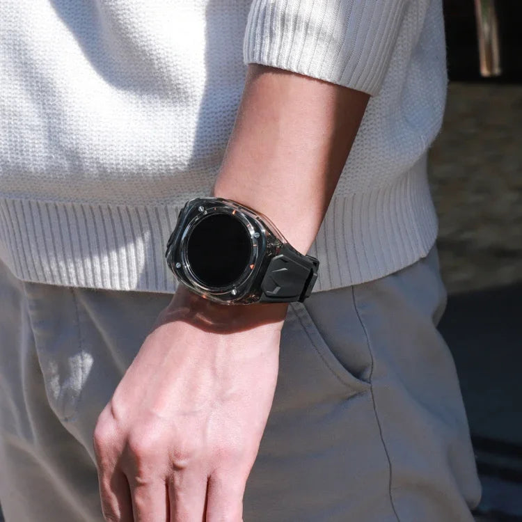 เคสสายรัดนาฬิกาฮาร์ดไฮบริด PC + TPU ดัดแปลง สำหรับ Samsung Galaxy Watch Ultra 47 มม. / Ultra 2025