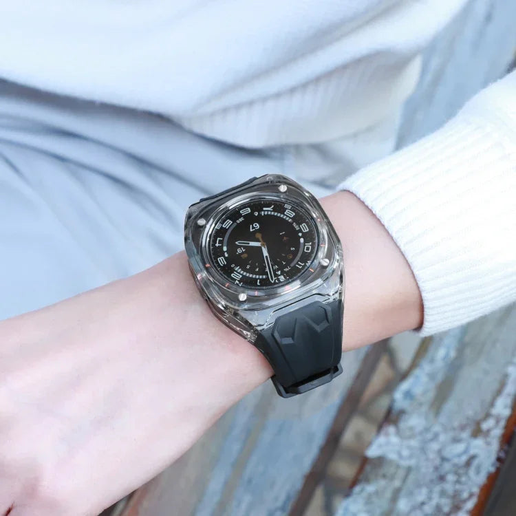 เคสสายรัดนาฬิกาฮาร์ดไฮบริด PC + TPU ดัดแปลง สำหรับ Samsung Galaxy Watch Ultra 47 มม. / Ultra 2025