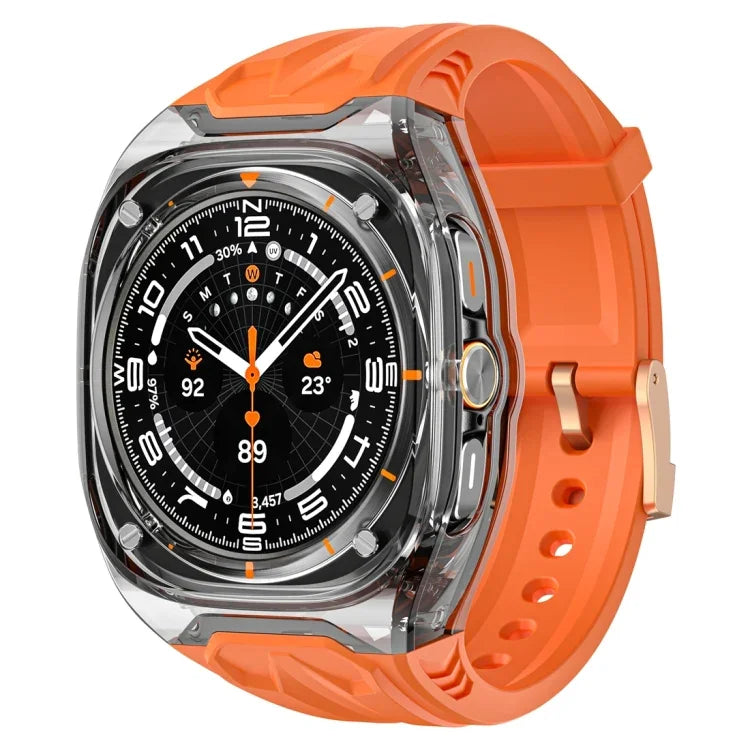เคสสายรัดนาฬิกาฮาร์ดไฮบริด PC + TPU ดัดแปลง สำหรับ Samsung Galaxy Watch Ultra 47 มม. / Ultra 2025