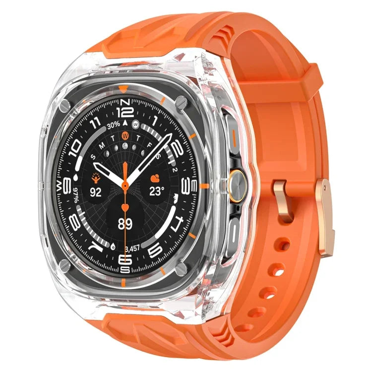 เคสสายรัดนาฬิกาฮาร์ดไฮบริด PC + TPU ดัดแปลง สำหรับ Samsung Galaxy Watch Ultra 47 มม. / Ultra 2025