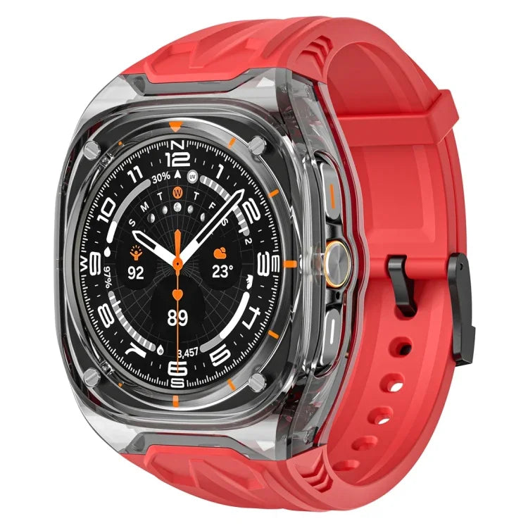 เคสสายรัดนาฬิกาฮาร์ดไฮบริด PC + TPU ดัดแปลง สำหรับ Samsung Galaxy Watch Ultra 47 มม. / Ultra 2025
