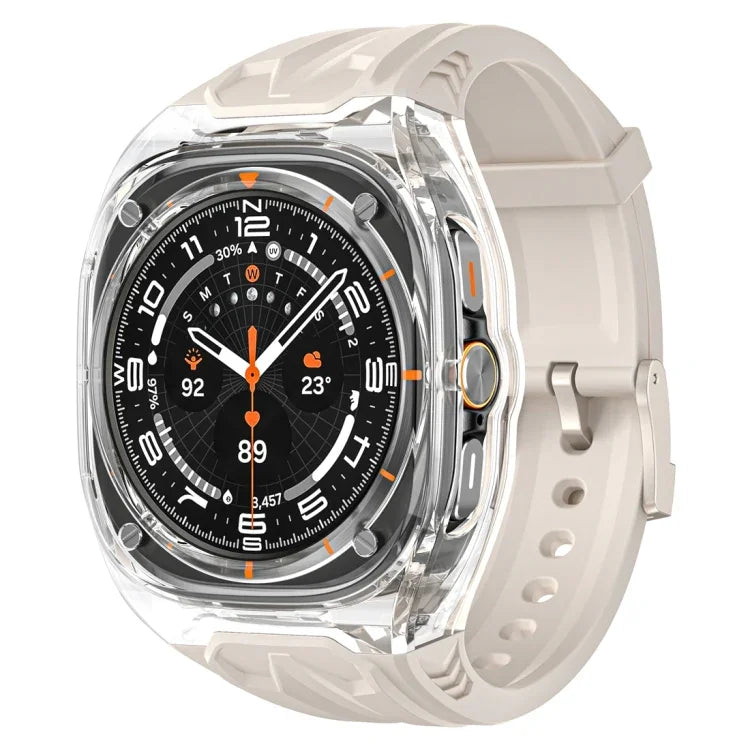 เคสสายรัดนาฬิกาฮาร์ดไฮบริด PC + TPU ดัดแปลง สำหรับ Samsung Galaxy Watch Ultra 47 มม. / Ultra 2025