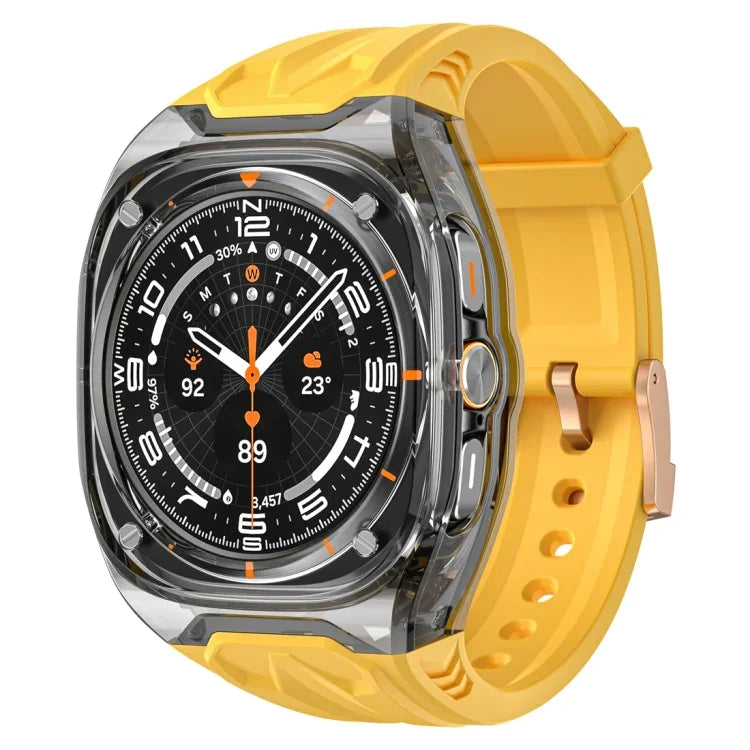 เคสสายรัดนาฬิกาฮาร์ดไฮบริด PC + TPU ดัดแปลง สำหรับ Samsung Galaxy Watch Ultra 47 มม. / Ultra 2025