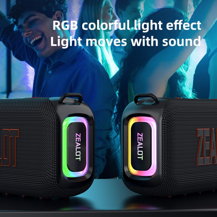 ลำโพงบลูทูธพกพากันน้ำ 50W พร้อมไมโครโฟน Zealot S85M, S85 + 1 ไมค์