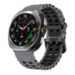 สายรัดนาฬิกาซิลิโคนรูคู่สองแถวสองสี Ocean สำหรับ Samsung Galaxy Watch Ultra 47 มม. / Ultra 2025