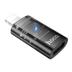 อะแดปเตอร์โปร่งใส hoco UA36A 8 พิน ชายเป็น USB-C / Type-C หญิง OTG, 8 พิน ชายเป็น USB-C / Type-C หญิง