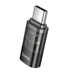 อะแดปเตอร์โปร่งใส hoco UA36D USB-C / Type-C ชายเป็น 8 พิน หญิง OTG, USB-C / Type-C ชายเป็น 8 พิน หญิง
