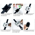 ฟิล์มป้องกันหน้าจอนาฬิกาแบบไฮโดรเจลนุ่มพร้อมตัวระบุตำแหน่ง สำหรับ Apple Watch Series 6 / 5 / 4 / SE 44 มม., Series 6 / 5 / 4 / SE 40 มม., Series 11 / 10 46 มม., Series 11 / 10 42 มม., Apple Watch Ultra 3 / 2 / 1 49...
