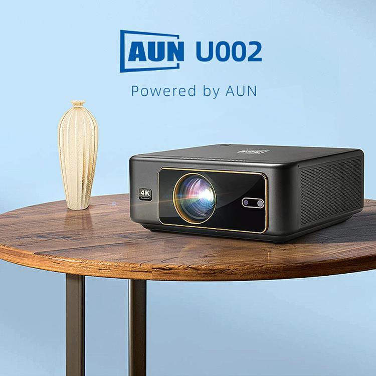 โปรเจคเตอร์สมาร์ทโฮม AUN U002 ความละเอียด 1920x1080P 970ANSI ระบบ Android 12 พร้อมปลั๊ก US, UK, AU, EU