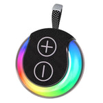 ลำโพงบลูทูธพกพากันน้ำพร้อมไฟ RGB สำหรับใช้กลางแจ้งและซับวูฟเฟอร์ตั้งโต๊ะ