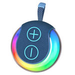 ลำโพงบลูทูธพกพากันน้ำพร้อมไฟ RGB สำหรับใช้กลางแจ้งและซับวูฟเฟอร์ตั้งโต๊ะ