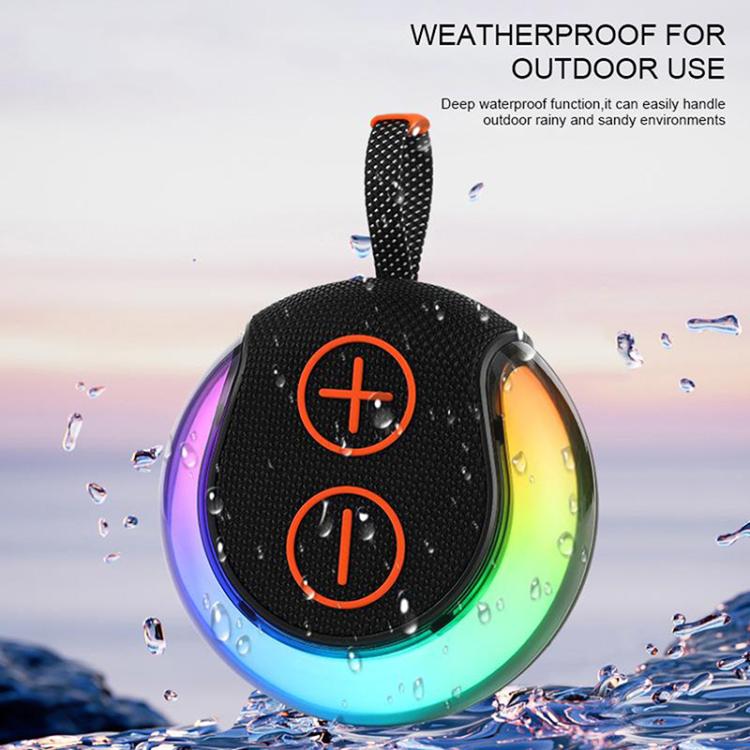 ลำโพงบลูทูธพกพากันน้ำพร้อมไฟ RGB สำหรับใช้กลางแจ้งและซับวูฟเฟอร์ตั้งโต๊ะ