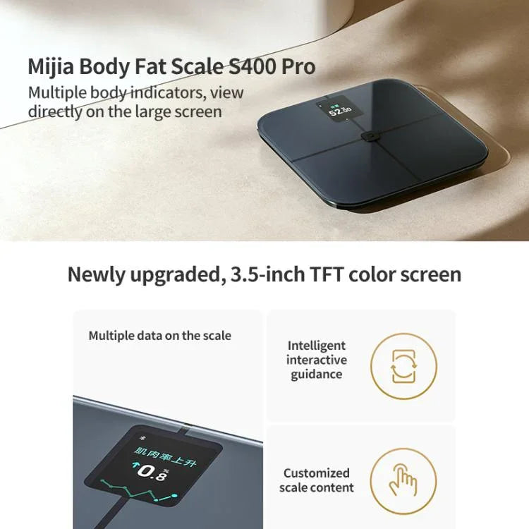 เครื่องชั่งน้ำหนัก Xiaomi Mijia Body Fat Scale S400 Pro