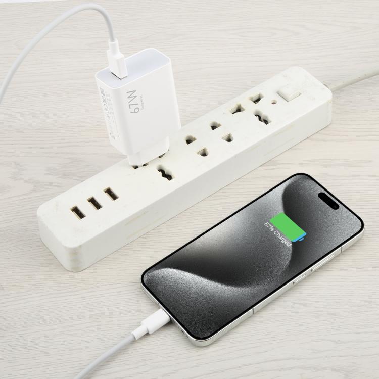 ที่ชาร์จเร็ว USB 67W พร้อมสาย USB ถึง Type-C ยาว 1 เมตร, สาย Type-C 67W