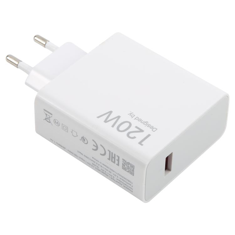 ที่ชาร์จเร็ว USB 120W พร้อมสาย USB ถึง Type-C ยาว 1 เมตร, 120W