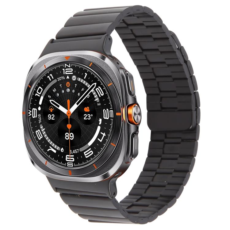 สายรัดนาฬิกาแม่เหล็กสแตนเลสสตีลลายไม้ไผ่ สำหรับ Samsung Galaxy Watch Ultra 47 มม. / Ultra 2025