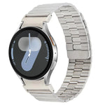 สายรัดนาฬิกาโลหะแม่เหล็กปลดล็อกเร็วลายไม้ไผ่ สำหรับ Samsung Galaxy Watch 7 / 6 / 5 / 4