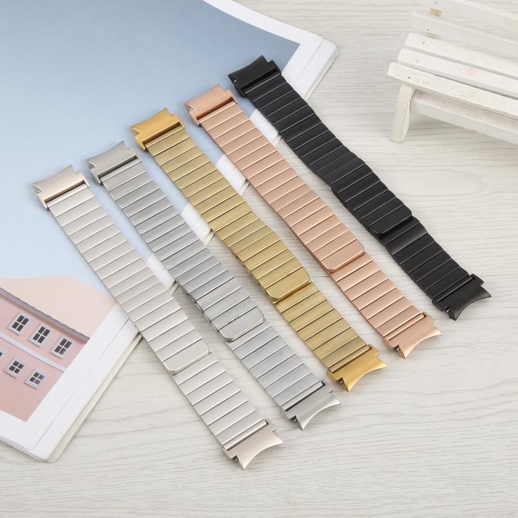 สายรัดนาฬิกาโลหะแม่เหล็กปลดล็อกเร็วลายไม้ไผ่ สำหรับ Samsung Galaxy Watch 7 / 6 / 5 / 4