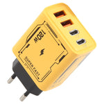 อะแดปเตอร์ชาร์จ AR-PD14 GaN 120W 4 พอร์ต 2 PD 2 QC 3.0 USB และ USB-C / Type-C ชาร์จเร็ว ปลั๊ก EU, ปลั๊ก US