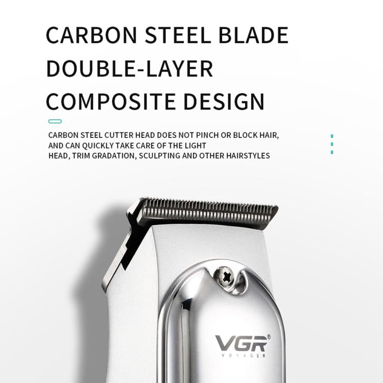 เครื่องตัดผมไฟฟ้าใบมีดเหล็กกล้าคาร์บอน VGR รุ่น V-071 กำลัง 5W