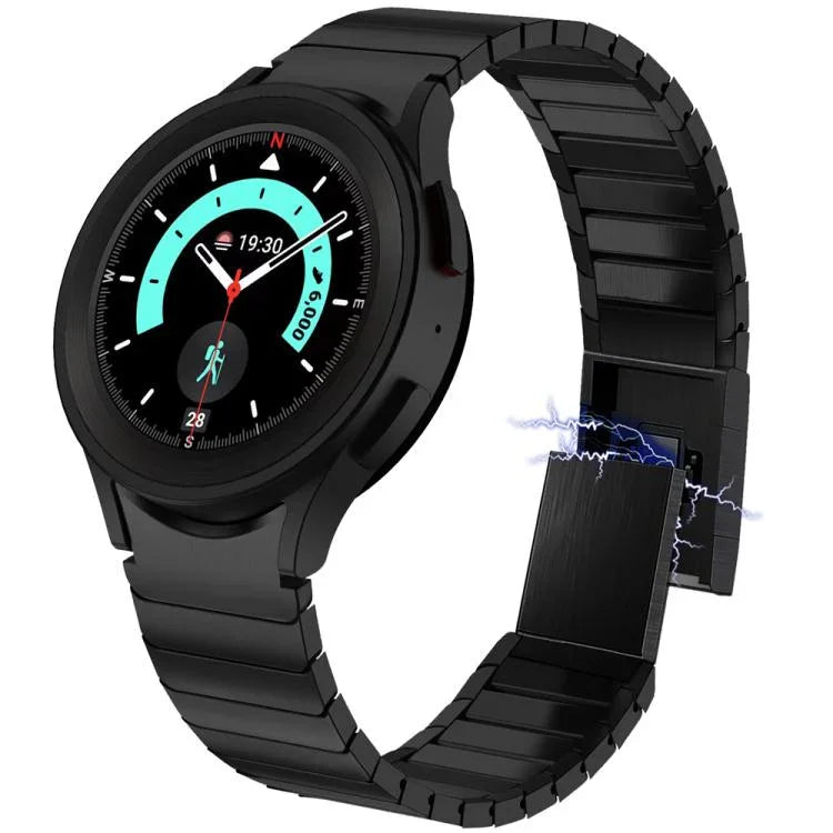 สายรัดนาฬิกาสแตนเลสสตีลหัวเข็มขัดแม่เหล็ก One Bead สำหรับ Samsung Galaxy Watch 4 / 5 / 6 / 7