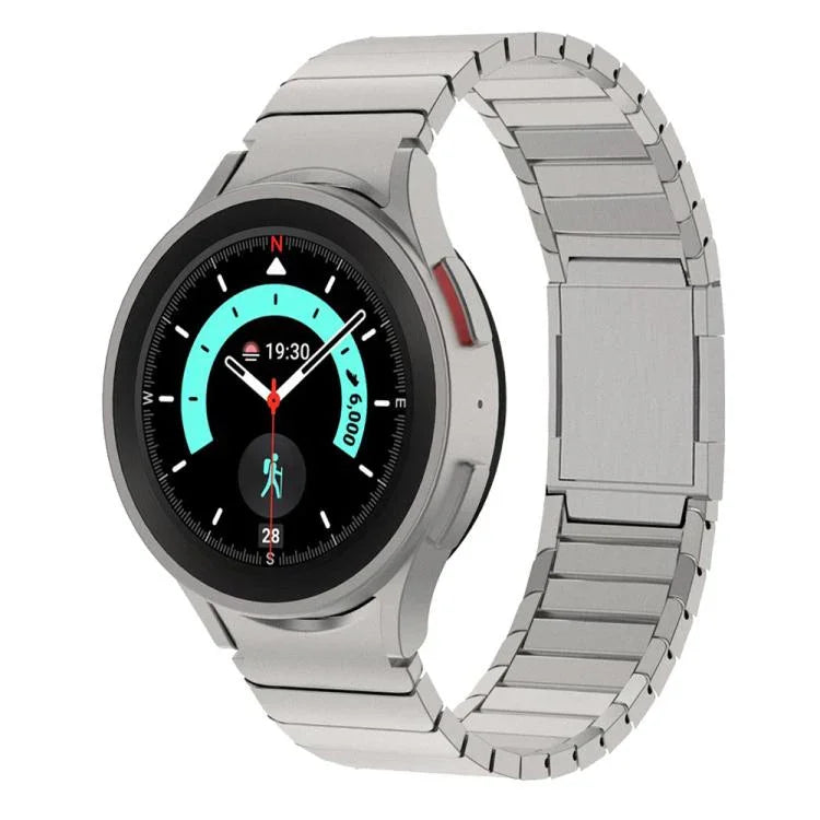 สายรัดนาฬิกาสแตนเลสสตีลหัวเข็มขัดแม่เหล็ก One Bead สำหรับ Samsung Galaxy Watch 4 / 5 / 6 / 7