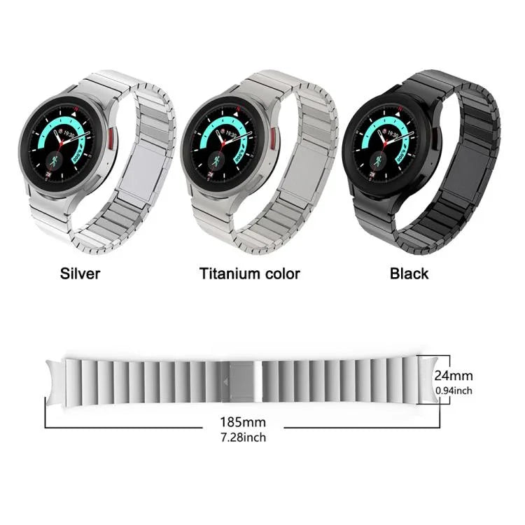 สายรัดนาฬิกาสแตนเลสสตีลหัวเข็มขัดแม่เหล็ก One Bead สำหรับ Samsung Galaxy Watch 4 / 5 / 6 / 7