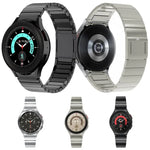 สายรัดนาฬิกาสแตนเลสสตีลหัวเข็มขัดแม่เหล็ก One Bead สำหรับ Samsung Galaxy Watch 4 / 5 / 6 / 7