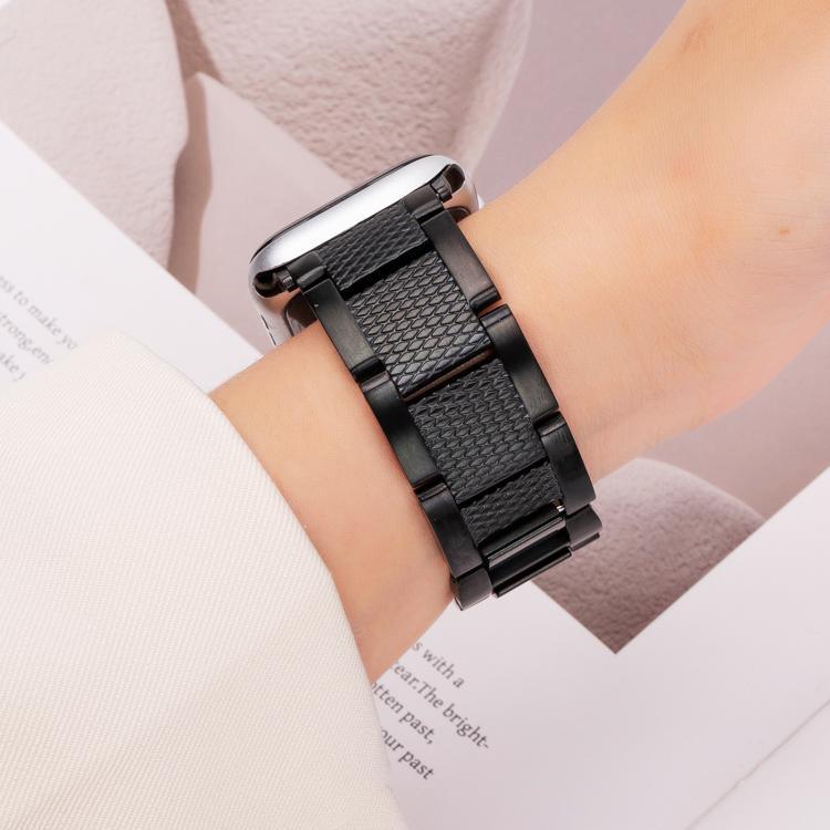สายรัดนาฬิกาสแตนเลส 3 เม็ดลายเกลียวคลื่น สำหรับ Apple Watch 46 มม. / 49 มม. / 45 มม. / 44 มม. และ Apple Watch 42 มม. / 41 มม. / 40 มม. / 38 มม.