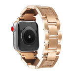 สายรัดนาฬิกาสแตนเลส 3 เม็ดลายเกลียวคลื่น สำหรับ Apple Watch 46 มม. / 49 มม. / 45 มม. / 44 มม. และ Apple Watch 42 มม. / 41 มม. / 40 มม. / 38 มม.