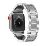 สายรัดนาฬิกาสแตนเลส 3 เม็ดลายเกลียวคลื่น สำหรับ Apple Watch 46 มม. / 49 มม. / 45 มม. / 44 มม. และ Apple Watch 42 มม. / 41 มม. / 40 มม. / 38 มม.