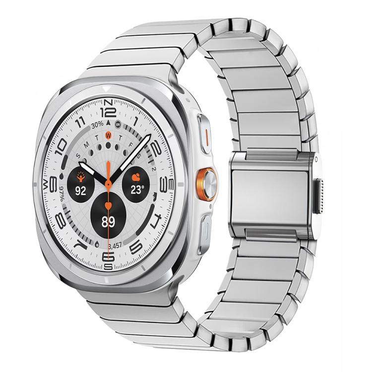 สายรัดนาฬิกาสแตนเลสหัวเข็มขัดนอร์แมนไม้ไผ่ สำหรับ Samsung Galaxy Watch Ultra 47mm / Ultra 2025