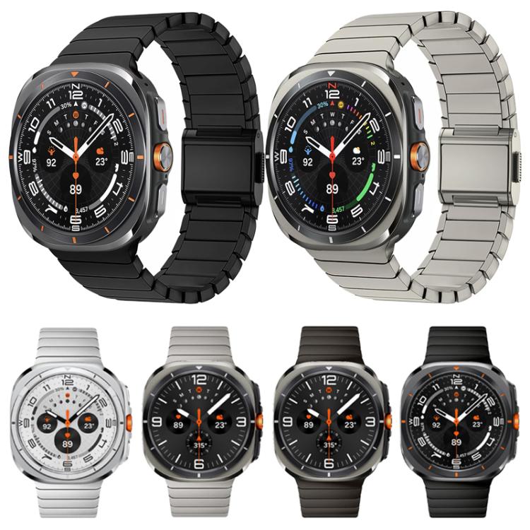 สายรัดนาฬิกาสแตนเลสหัวเข็มขัดนอร์แมนไม้ไผ่ สำหรับ Samsung Galaxy Watch Ultra 47mm / Ultra 2025