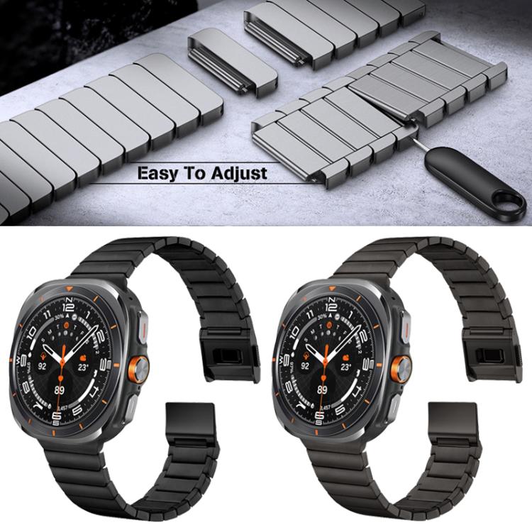 สายรัดนาฬิกาสแตนเลสหัวเข็มขัดนอร์แมนไม้ไผ่ สำหรับ Samsung Galaxy Watch Ultra 47mm / Ultra 2025