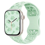 สายรัดนาฬิกาซิลิโคนหัวเข็มขัดผีเสื้อรูปกระดูกอุ้งเท้าสุนัข สำหรับ Apple Watch 46 มม. / 49 มม. / 45 มม. / 44 มม. และ Apple Watch 42 มม. / 41 มม. / 40 มม. / 38 มม.