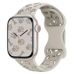 สายรัดนาฬิกาซิลิโคนหัวเข็มขัดผีเสื้อรูปกระดูกอุ้งเท้าสุนัข สำหรับ Apple Watch 46 มม. / 49 มม. / 45 มม. / 44 มม. และ Apple Watch 42 มม. / 41 มม. / 40 มม. / 38 มม.