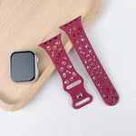 สายรัดนาฬิกาซิลิโคนหัวเข็มขัดผีเสื้อรูปกระดูกอุ้งเท้าสุนัข สำหรับ Apple Watch 46 มม. / 49 มม. / 45 มม. / 44 มม. และ Apple Watch 42 มม. / 41 มม. / 40 มม. / 38 มม.