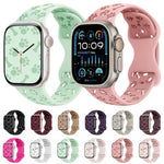 สายรัดนาฬิกาซิลิโคนหัวเข็มขัดผีเสื้อรูปกระดูกอุ้งเท้าสุนัข สำหรับ Apple Watch 46 มม. / 49 มม. / 45 มม. / 44 มม. และ Apple Watch 42 มม. / 41 มม. / 40 มม. / 38 มม.
