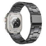 สายรัดนาฬิกาสแตนเลสสตีลสามข้อแบบหัวเข็มขัดนอร์แมน สำหรับ Apple Watch 46mm / 49mm / 45mm / 44mm