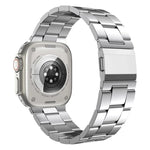 สายรัดนาฬิกาสแตนเลสสตีลสามข้อแบบหัวเข็มขัดนอร์แมน สำหรับ Apple Watch 46mm / 49mm / 45mm / 44mm