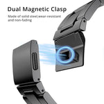 สายรัดนาฬิกาสแตนเลสสตีลสามข้อแบบหัวเข็มขัดนอร์แมน สำหรับ Apple Watch 46mm / 49mm / 45mm / 44mm