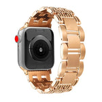 สายรัดนาฬิกาสแตนเลสสตีลลายห้าลูกปัด สำหรับ Apple Watch 46mm / 49mm / 45mm / 44mm, สำหรับ Apple Watch 42mm / 41mm / 40mm / 38mm