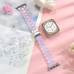 สายรัดนาฬิกาเรซิ่นสามลูกปัดรูปสี่เหลี่ยมข้าวหลามตัดเอวเล็ก สำหรับ Apple Watch 46mm / 49mm / 45mm / 44mm, สำหรับ Apple Watch 42mm / 41mm / 40mm / 38mm