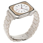 สายรัดนาฬิกาเรซิ่นสามลูกปัดรูปสี่เหลี่ยมข้าวหลามตัดเอวเล็ก สำหรับ Apple Watch 46mm / 49mm / 45mm / 44mm, สำหรับ Apple Watch 42mm / 41mm / 40mm / 38mm