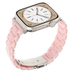 สายรัดนาฬิกาเรซิ่นสามลูกปัดรูปสี่เหลี่ยมข้าวหลามตัดเอวเล็ก สำหรับ Apple Watch 46mm / 49mm / 45mm / 44mm, สำหรับ Apple Watch 42mm / 41mm / 40mm / 38mm