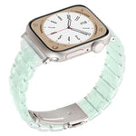 สายรัดนาฬิกาเรซิ่นสามลูกปัดรูปสี่เหลี่ยมข้าวหลามตัดเอวเล็ก สำหรับ Apple Watch 46mm / 49mm / 45mm / 44mm, สำหรับ Apple Watch 42mm / 41mm / 40mm / 38mm