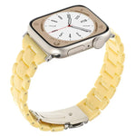 สายรัดนาฬิกาเรซิ่นสามลูกปัดรูปสี่เหลี่ยมข้าวหลามตัดเอวเล็ก สำหรับ Apple Watch 46mm / 49mm / 45mm / 44mm, สำหรับ Apple Watch 42mm / 41mm / 40mm / 38mm